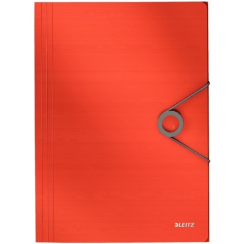 TECZKA Z GUMKĄ LEITZ SOLID 15mm CZERWONA