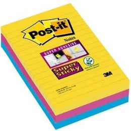 Karteczki Post-it Super Sticky 101x152mm linie Rio De Janeiro (3x90)