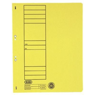 SKOROSZYT KARTONOWY ELBA A4 OCZKOWY ŻÓŁTY
