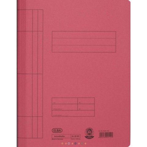 SKOROSZYT KARTONOWY ELBA A4 CZERWONY