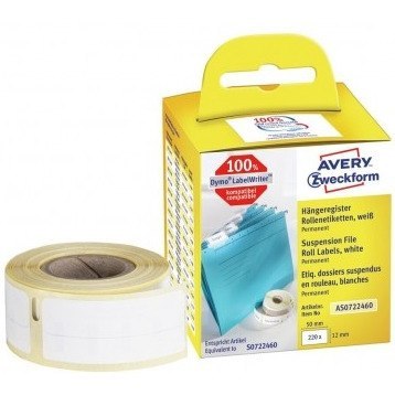 Etykiety na rolce Avery Zweckform 50x12mm białe (220)