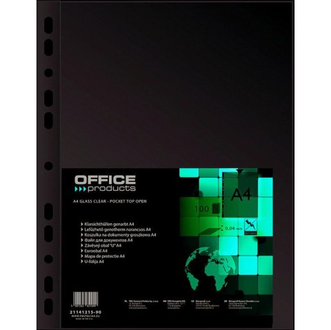 Koszulki Office Products A4/40µm groszkowe (100)