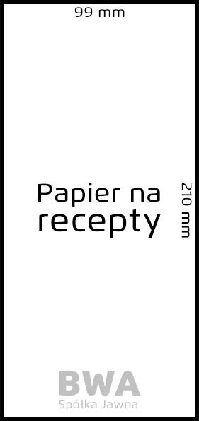 Papier na recepty (format 1/3 A4) (7500 szt.)