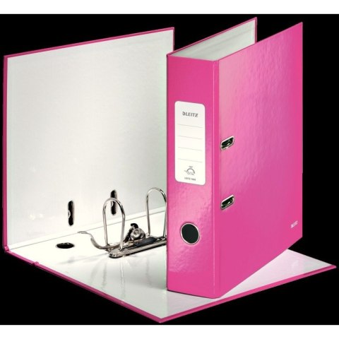 SEGREGATOR LEITZ 180° WOW A4/80MM RÓŻOWY