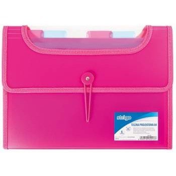 TECZKA PP STRIGO A4 6 PRZEKŁADEK FIOLETOWA