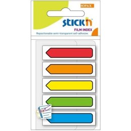 ZAKŁADKI STICK'N 12x45mm STRZAŁKI 5 KOLORÓW (5x20)