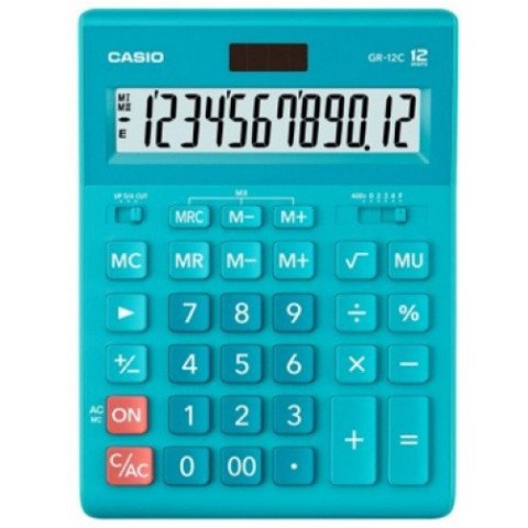 Kalkulator Casio GR-12C, JASNONIEBIESKI