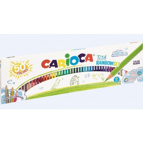 Kredki ołówkowe Carioca Tita 50 kolorów Kredki ołówkowe Carioca Tita 50 kolorów