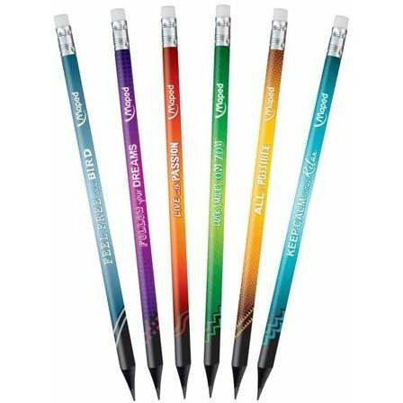 Ołówek Maped Black'Peps Energy HB z gumką