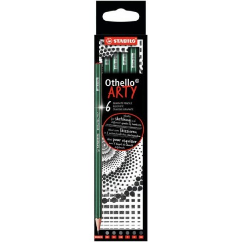 Ołówki Stabilo Othello Arty Mix (2B B HB F H 2H)