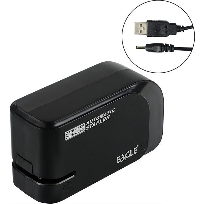 Zszywacz elektryczny Eagle EG-1610 USB czarny