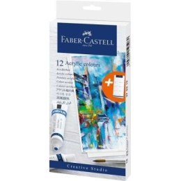 Farby akrylowe Faber-Castell Creative Studio 12 kolorów