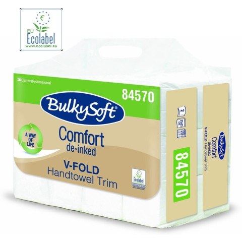 Ręczniki składane BulkySoft Comfort V-Fold 2w celuloza białe (12x250) Ręczniki składane BulkySoft Comfort V-Fold 2w celuloza białe (12x250)