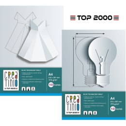 Blok techniczny Top 2000 Creatinio A4/10k biały