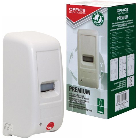 Dozownik do mydła Office Products 1L automatyczny biały Dozownik do mydła Office Products 1L automatyczny biały