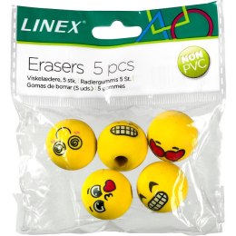 Gumki na ołówek Linex Emoji (5)