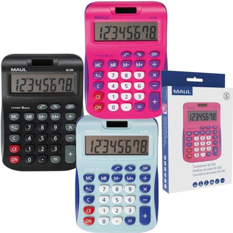 Kalkulator Maul MJ 550 czarny, CZARNY