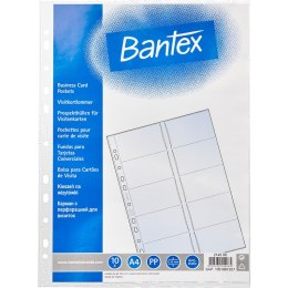 Koszulki na wizytówki Bantex 24x32cm/100µm krystaliczne (10)