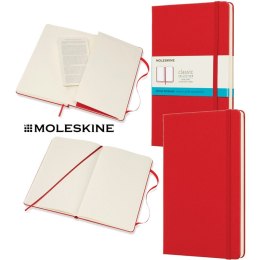 Notatnik Moleskine Classic L (13x21cm) kropki czerwony
