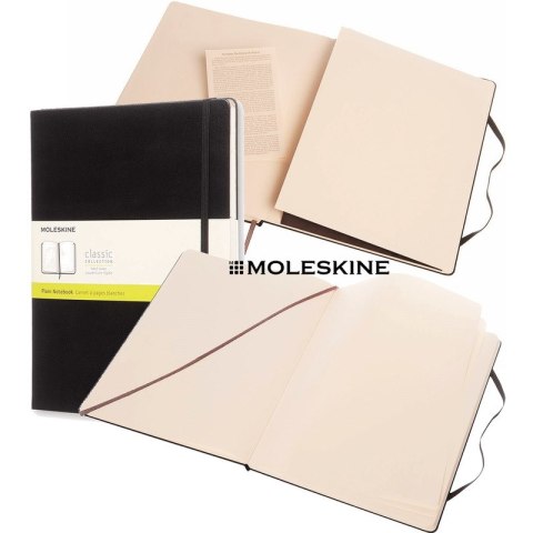 Notatnik Moleskine Classic XL (19x25cm) gładki czarny Notatnik Moleskine Classic XL (19x25cm) gładki czarny