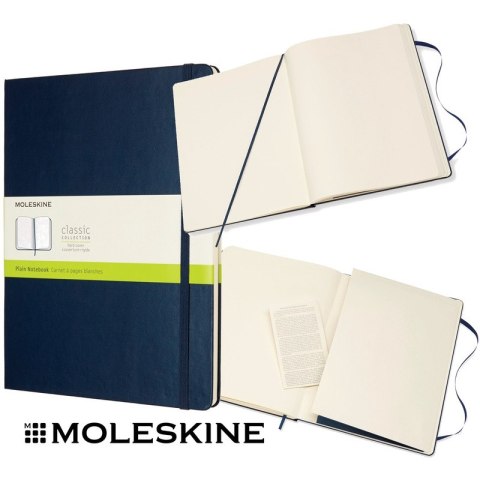 Notatnik Moleskine Classic XL (19x25cm) gładki niebieski