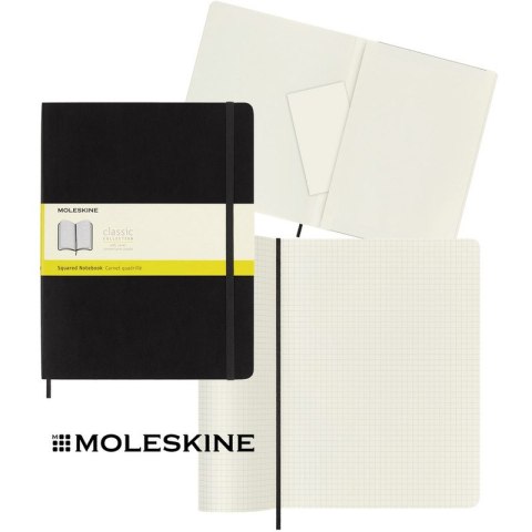 Notatnik Moleskine Classic XL (19x25cm) kratka czarny
