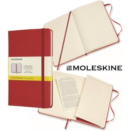 Notatnik Moleskine Classic M (11.5x18cm) kratka czerwony