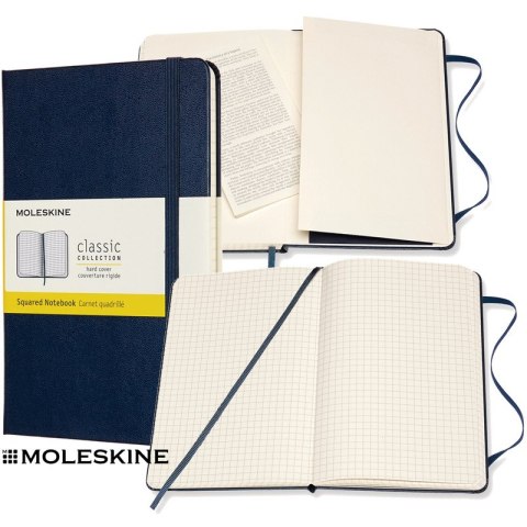 Notatnik Moleskine Classic M (11.5x18cm) kratka niebieski