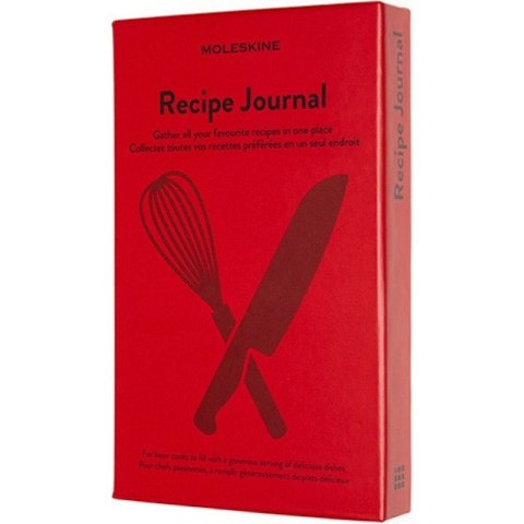 Notatnik Moleskine Passion Recipe Journal 13x21cm czerwony