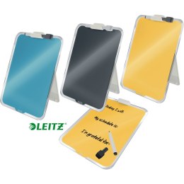 SZKLANA TABLICZKA NA BIURKO LEITZ COSY NIEBIESKA