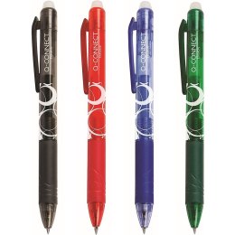 Długopis wymazywalny Q-Connect 1.0mm czarny, CZARNY