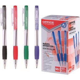 Długopisy Office Products 0.7mm niebieskie (50), NIEBIESKI