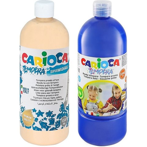 Farba tempera Carioca 1000ml granatowa