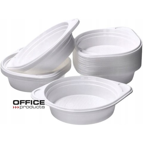 Flaczarka plastikowa Office Products 500ml śr.16cm biała (100)