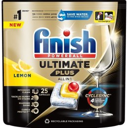 Kapsułki do zmywarki Finish Ultimate Plus All-in-1 Lemon (25)