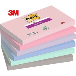 Karteczki Post-it Super Sticky 76x127mm (655-6SS-SOUL) 6 kolorów (6x90)
