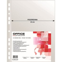 Koszulki Office Products A4/90µm poszerzane groszkowe (50)