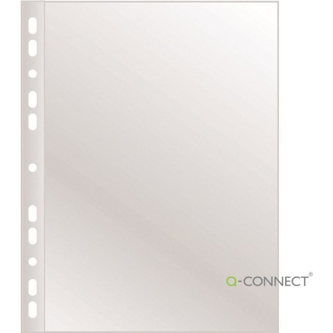 Koszulki Q-Connect A4/40µm poszerzane groszkowe (50)