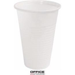 Kubek plastikowy Office Products 200ml termiczny biały (100)