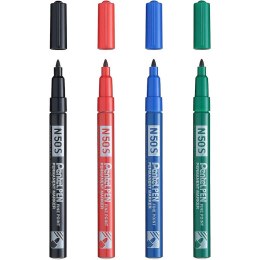 Marker permanentny Pentel Pen N50S czerwony, CZERWONY