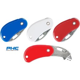 Nóż bezpieczny PHC PSC2 czerwony, CZERWONY