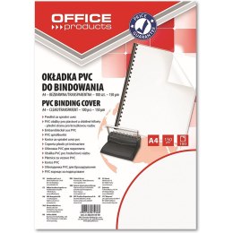 Okładki do bindownicy Office Products A4/150µm transparentne (100)