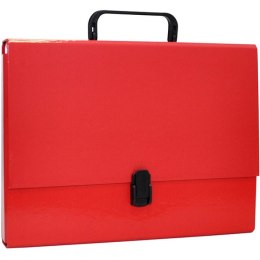 Teczka kartonowa z rączką Office Products A4/50mm czerwona, CZERWONY