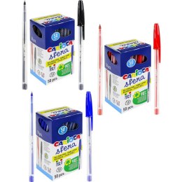 Długopisy Carioca Sfera czarne (50)