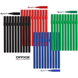 Flamastry Office Products 1.0mm czarne (10), CZARNY