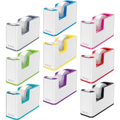 Podajnik do taśmy biurowej Leitz Wow biało-czerwony