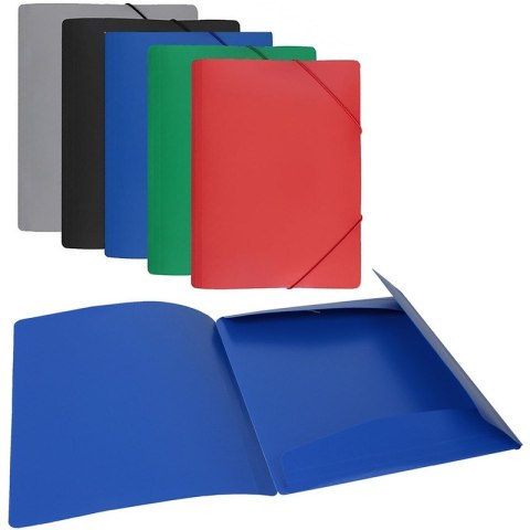 Teczka PP z gumką Biurfol A4/20mm zielona