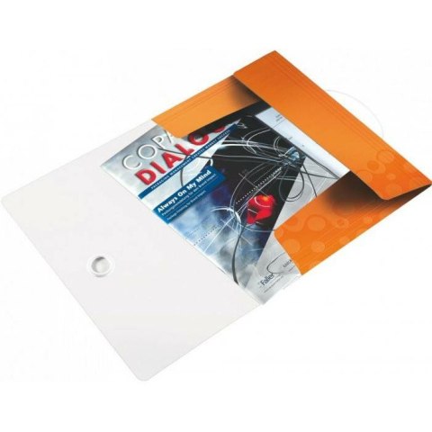 Teczka PP z gumką Leitz Wow A4/15mm żółta