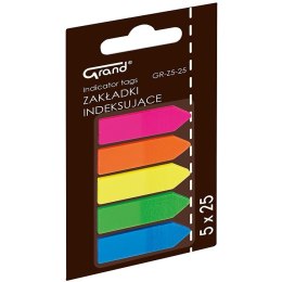 Zakładki Grand 12x45mm strzałki 5 kolorów (5x25)