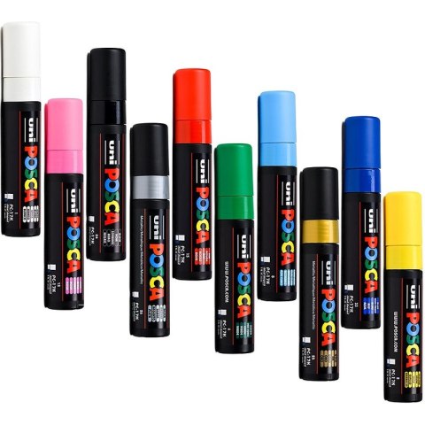 Marker z farbą plakatową Uni POSCA PC-17K 15mm żółty